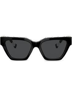 Valentino Eyewear солнцезащитные очки в квадратной оправе с заклепками