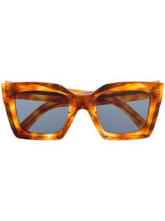 Celine Eyewear солнцезащитные очки в квадратной оправе черепаховой расцветки