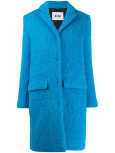 MSGM oversized teddy coat