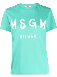 MSGM футболка с круглым вырезом и логотипом