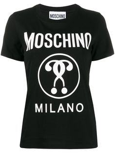 Moschino футболка с принтом Double Question Mark