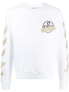 Off-White толстовка с круглым вырезом и логотипом