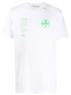 Off-White футболка с принтом