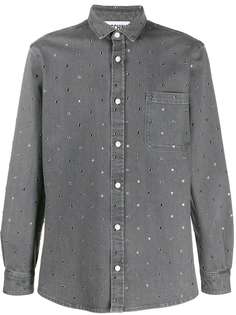 Moschino Pre-Owned джинсовая рубашка с кристаллами 1990-х годов