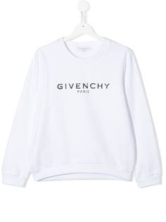 Givenchy Kids пуловер с длинными рукавами и логотипом