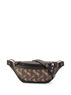 Coach поясная сумка с монограммой