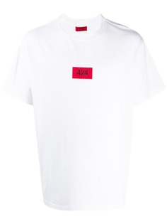 424 short sleeve logo patch T-shirt