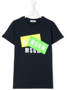 Msgm Kids футболка с логотипом