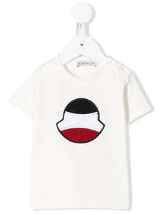Moncler Enfant футболка с круглым вырезом и логотипом