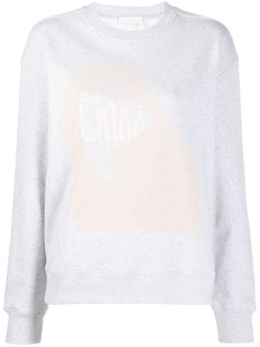 Chloé толстовка с логотипом Chloe