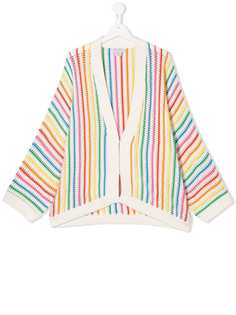 Stella McCartney Kids кардиган в разноцветную полоску