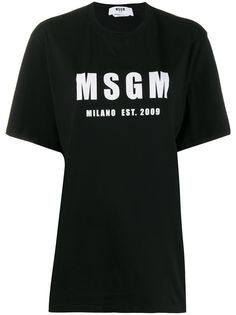 MSGM футболка с логотипом