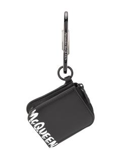 Alexander McQueen клатч-брелок с молнией и логотипом