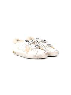 Golden Goose Kids кеды Superstar с эффектом потертости