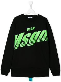 Msgm Kids свитер с длинными рукавами и логотипом