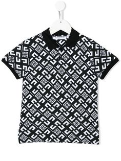 Givenchy Kids рубашка-поло с короткими рукавами и монограммой