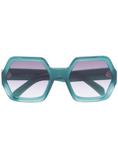 Celine Eyewear солнцезащитные очки в шестиугольной оправе с эффектом градиента