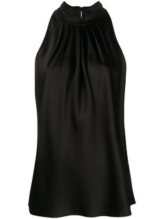 DVF Diane von Furstenberg плиссированный топ с вырезом халтер
