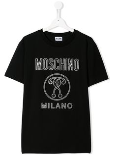 Moschino Kids футболка с короткими рукавами и логотипом