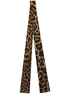 Saint Laurent шарф с леопардовым принтом