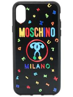 Moschino чехол для iPhone XS/S с принтом