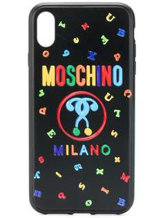 Moschino чехол для iPhone XS/S MAX с принтом