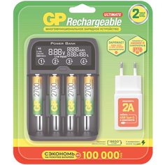 Зарядное устройство + аккумуляторы GP GP270AAHC/MHSPBA-2CR4 + USB адаптер