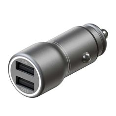 Автомобильное зарядное устройство InterStep Metal: 2*USB+QuickCharge3.0, 30W, Dark Grey Metal: 2*USB+QuickCharge3.0, 30W, Dark Grey