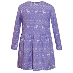 Платье Котмаркот Скандинавские узоры, цвет: фиолетовый