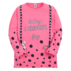 Джемпер Ecrin kids life I choose pink, цвет: розовый