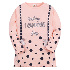 Джемпер Ecrin kids life I choose peach