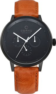 Мужские часы в коллекции Leather Мужские часы Obaku V208GMBBRZ