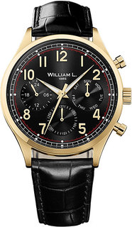 Мужские часы в коллекции Vintage Style Calendar Мужские часы William L. WLOJ03NROJCN