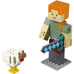 Конструктор Lego Minecraft Minecraft Алекс с цыпленком 21149