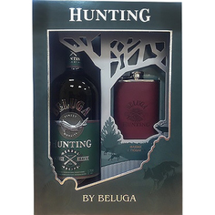 Ликер Beluga Hunting Herbal Bitter 40% 0,7 л в подарочной коробке с флягой Белуга