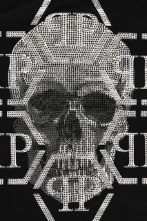 Худи с черепом и стразами Philipp Plein Kids