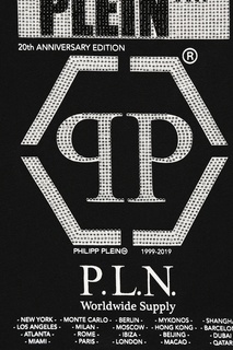 Черная футболка с логотипом Philipp Plein Kids