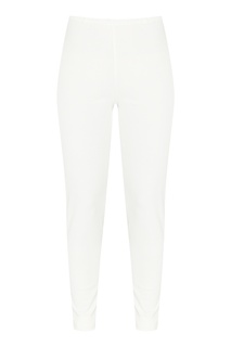 Белые брюки из плотного трикотажа Marina Rinaldi