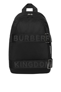 Черный рюкзак с широким ремнями Burberry