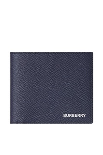 Синее портмоне из зернистой кожи Burberry