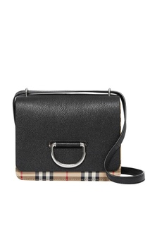 Черная кожаная сумка Burberry