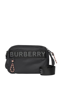 Черная сумка с логотипами Burberry