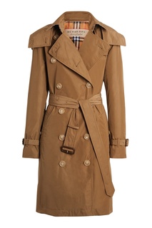 Двубортный тренч коричневого цвета Burberry