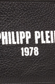 Черный бумажник с логотипом Philipp Plein