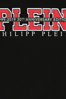 Черный лонгслив с принтом Philipp Plein Kids