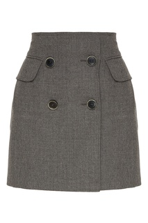 Шерстяная мини-юбка Camisole Sergey Soroka x On Course