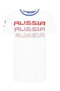 Белая футболка с красными принтами Bosco Fresh
