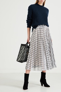 Плиссированная юбка с узором Fendi