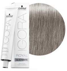 Schwarzkopf Professional, Игора Роял Краска для волос Igora Royal Шварцкопф (палитра 98 цветов), 60 мл Silverwhite Сталь Dove Grey