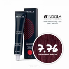 Domix, Индола краска для волос профессиональная Profession, 60 мл (палитра 169 тонов) 7.76 средний русый фиолетовый красный Indola